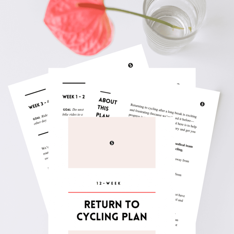 return to cycling plan
