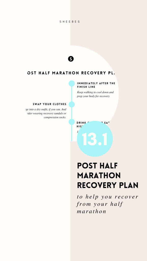A post half marathon recovery plan and post half marathon recovery tips to help you recover from your half marathon