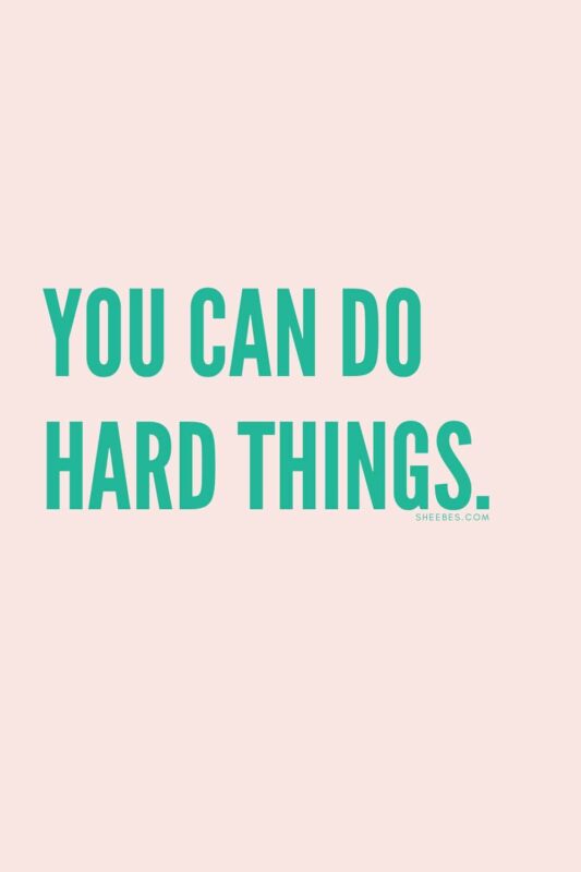 Marathon running mantra: you can do hard things